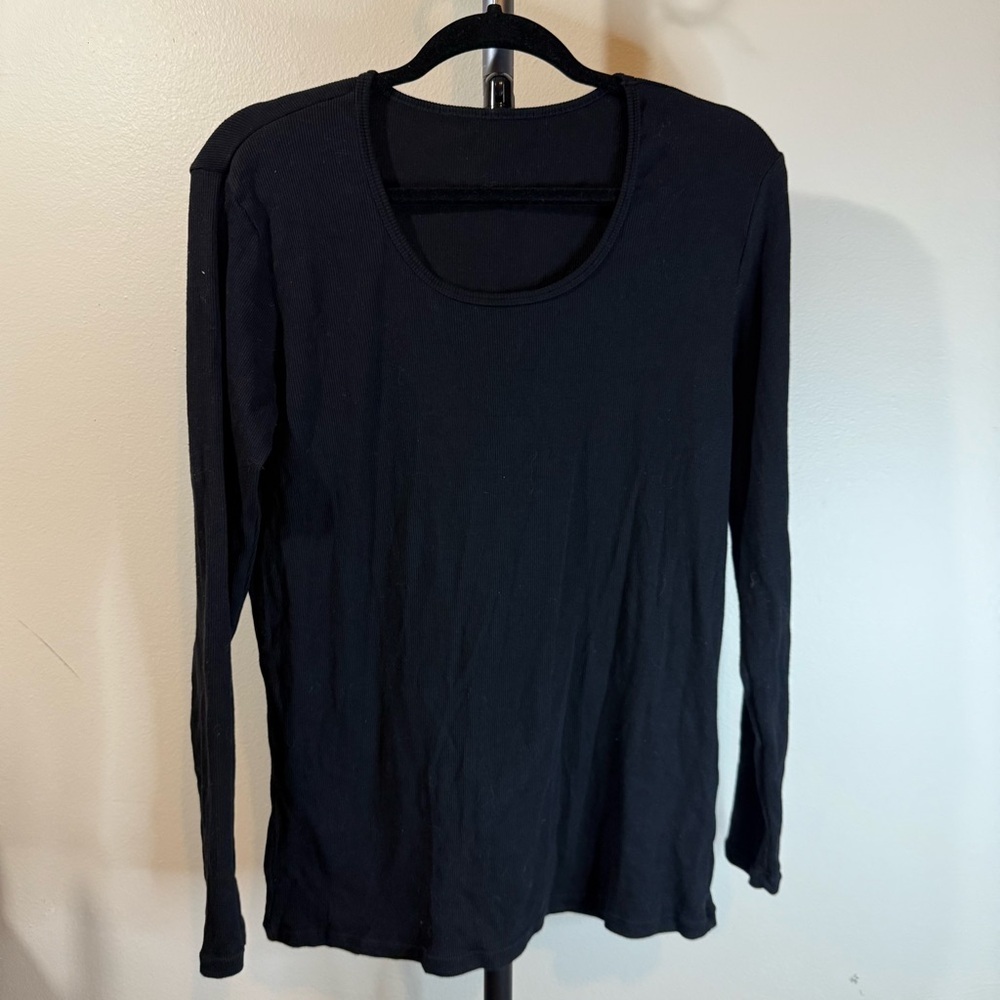 J.J. Malibu Black Long Sleeve Top